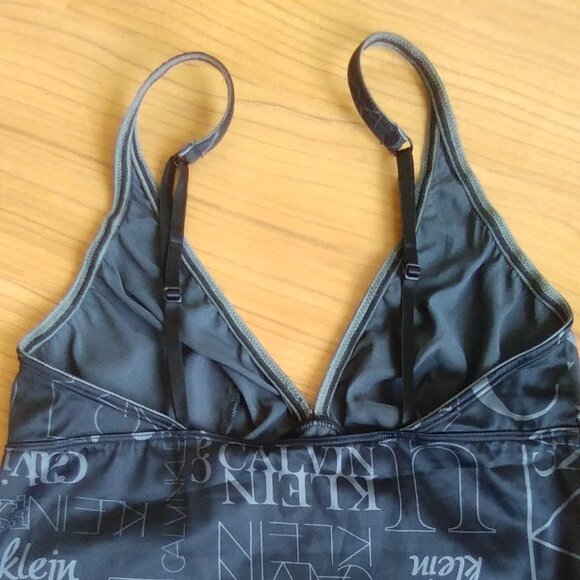 Black and Silver Calvin Klein Camisole - Picture 4 of 5